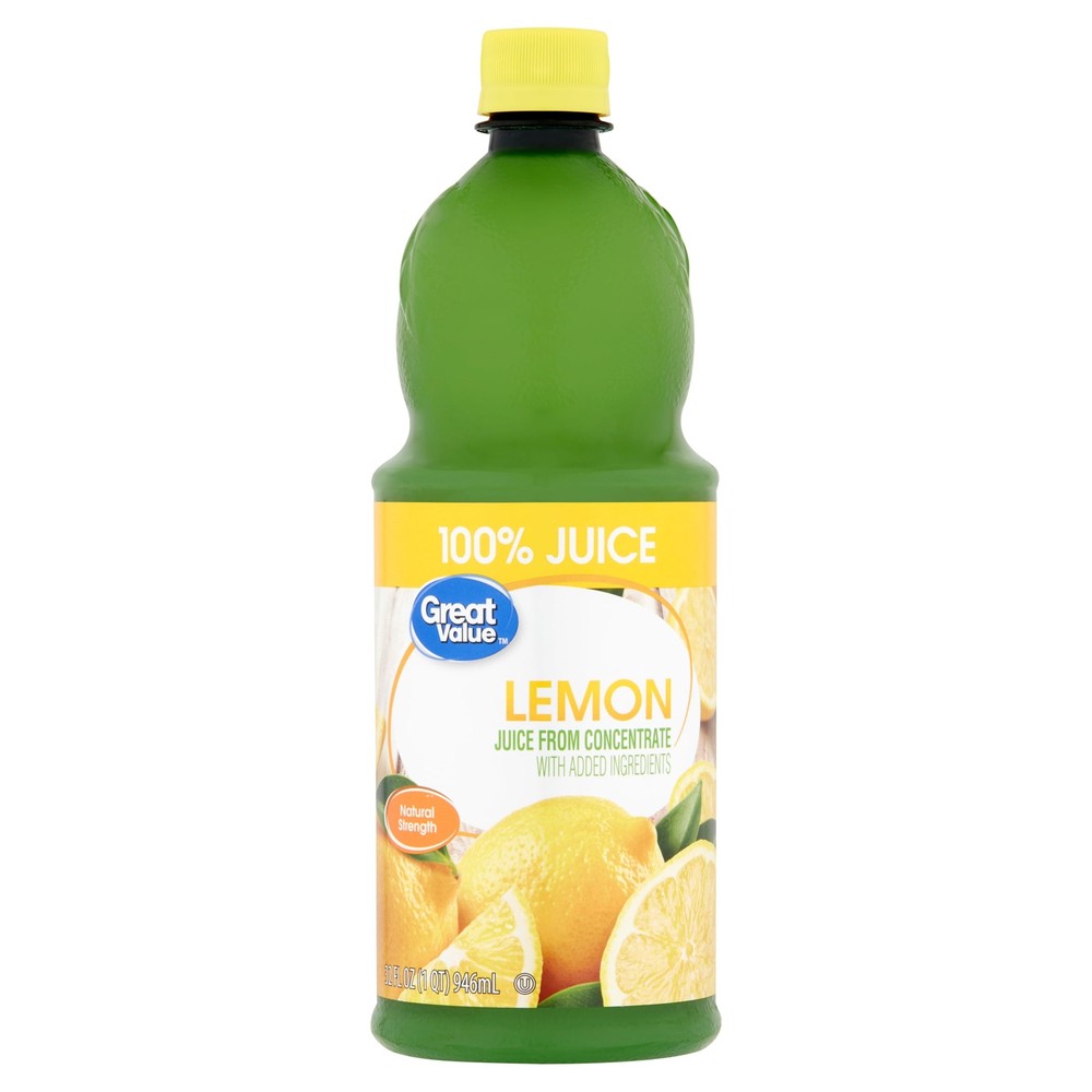 (12 pack) Lemon 100% Juice, 32 fl oz