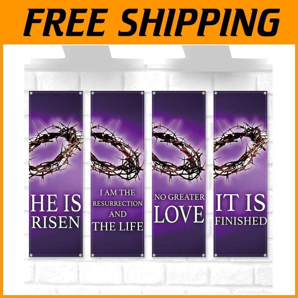 Inspirational Easter Banner Pack - Church Event Decor
