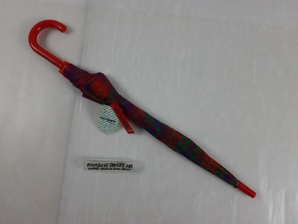 Long/Mini Umbrella - Automatic - Boys - 8 Slats - 0428K - Rainbow