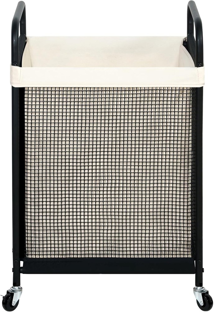 Laundry Hamper 3 Section 120L Rolling Laundry Sorter Cart W/ Removable &