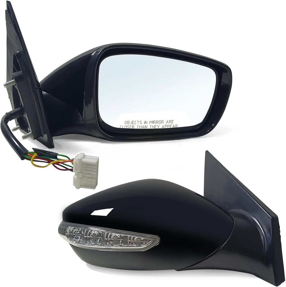 Right Passenger Side Mirror Assembly Fits 2011 2012 2013 2014 Hyundai Sonata wit