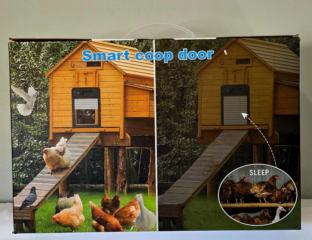 Smart Automatic Chicken Coop Door – Solar Powered, App & Remote Control