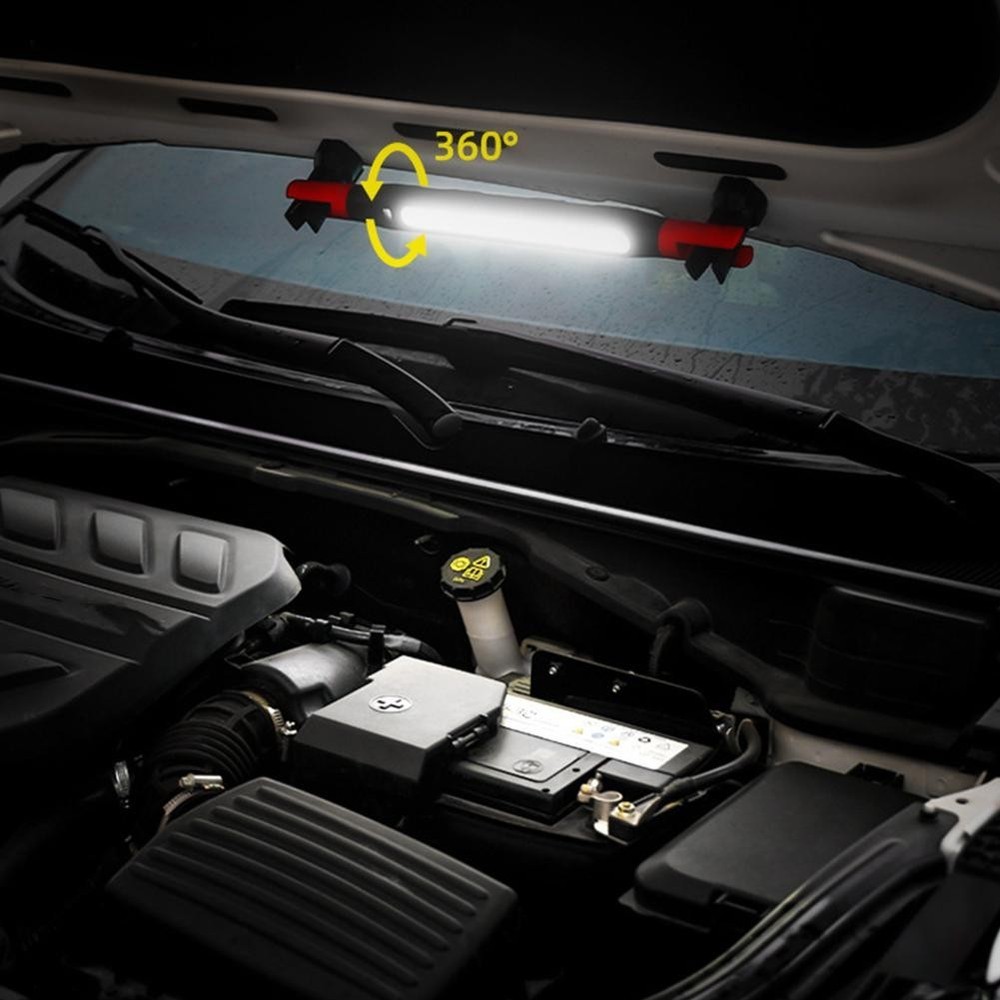 Magnetic Led Work Light USB Rechargeable Flashlight Handheld/Hanging Workshop