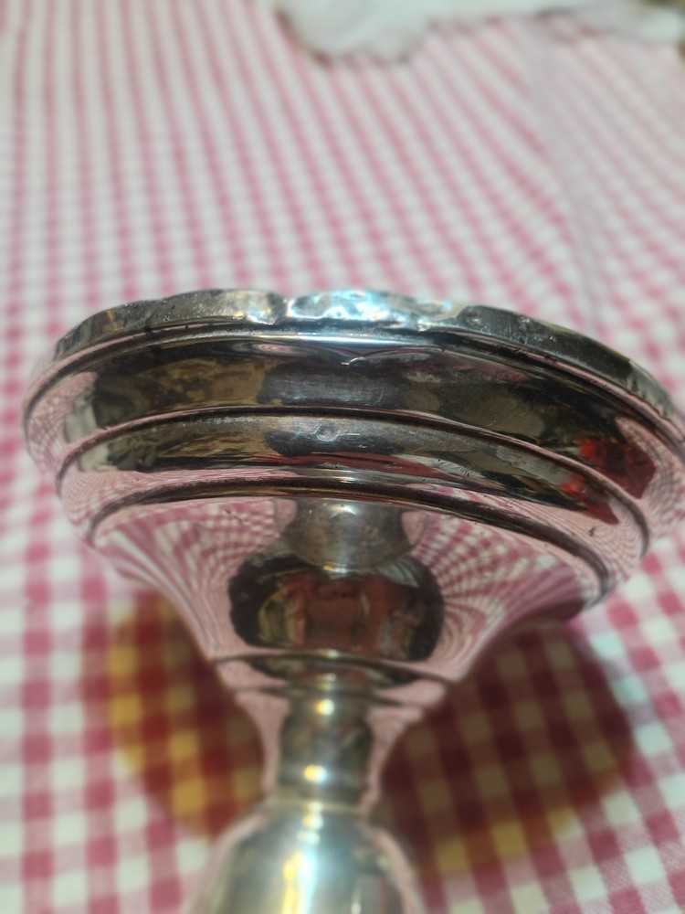 1 Vtg Berkeley Sterling Silver Weighted CandleStick Holder