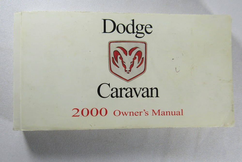 2000 Dodge Caravan Owners Manual Book (water damage)