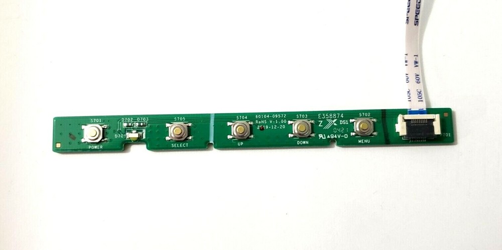 HP P24v P27v G4 Menu Function Board (P/N: 60104-09572)