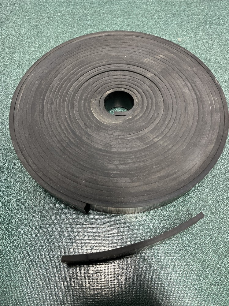3/16” Neoprene Rubber Solid Flex Flat Strapping 1-3/16” W X 3/16” Thick X 32 Ft
