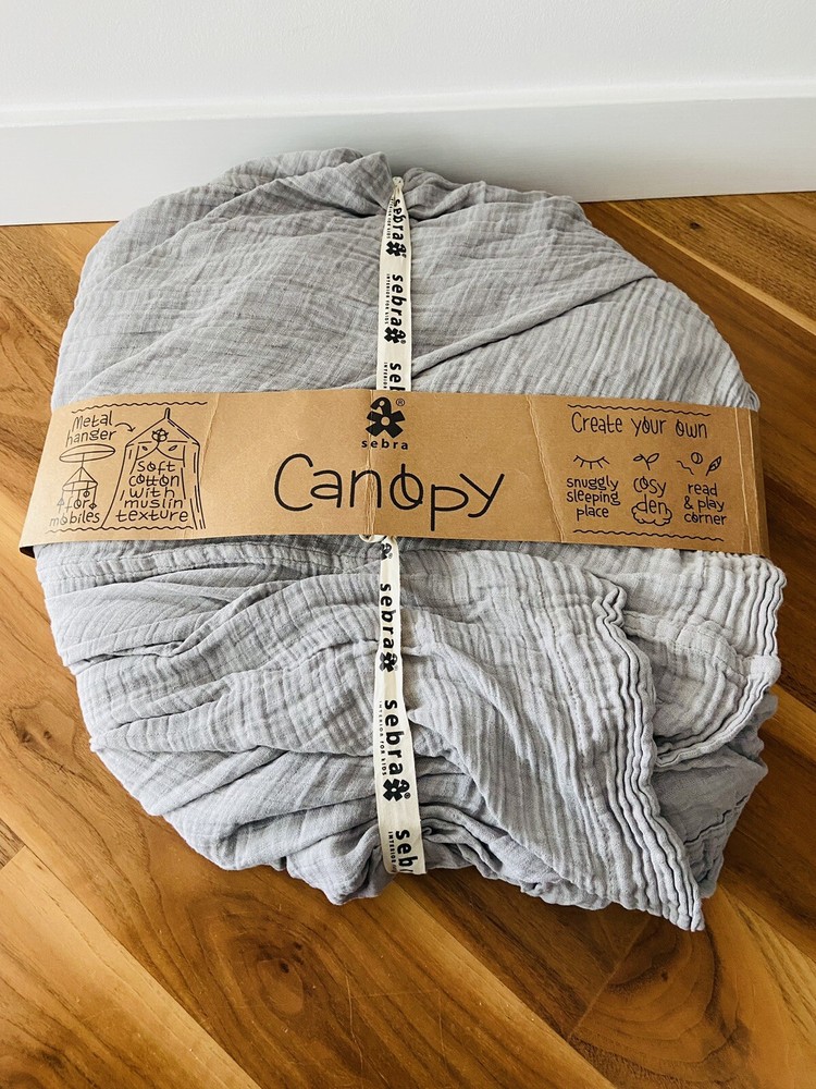 Sebra Crib Canopy Grey