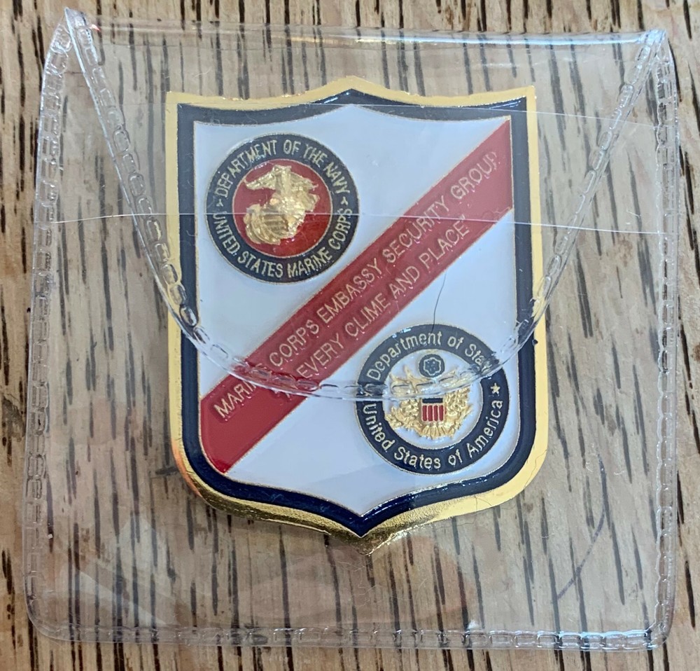USMC MSG Det Marine Corps Embassy Security Guard Challenge Coin - Diplomatic DSS