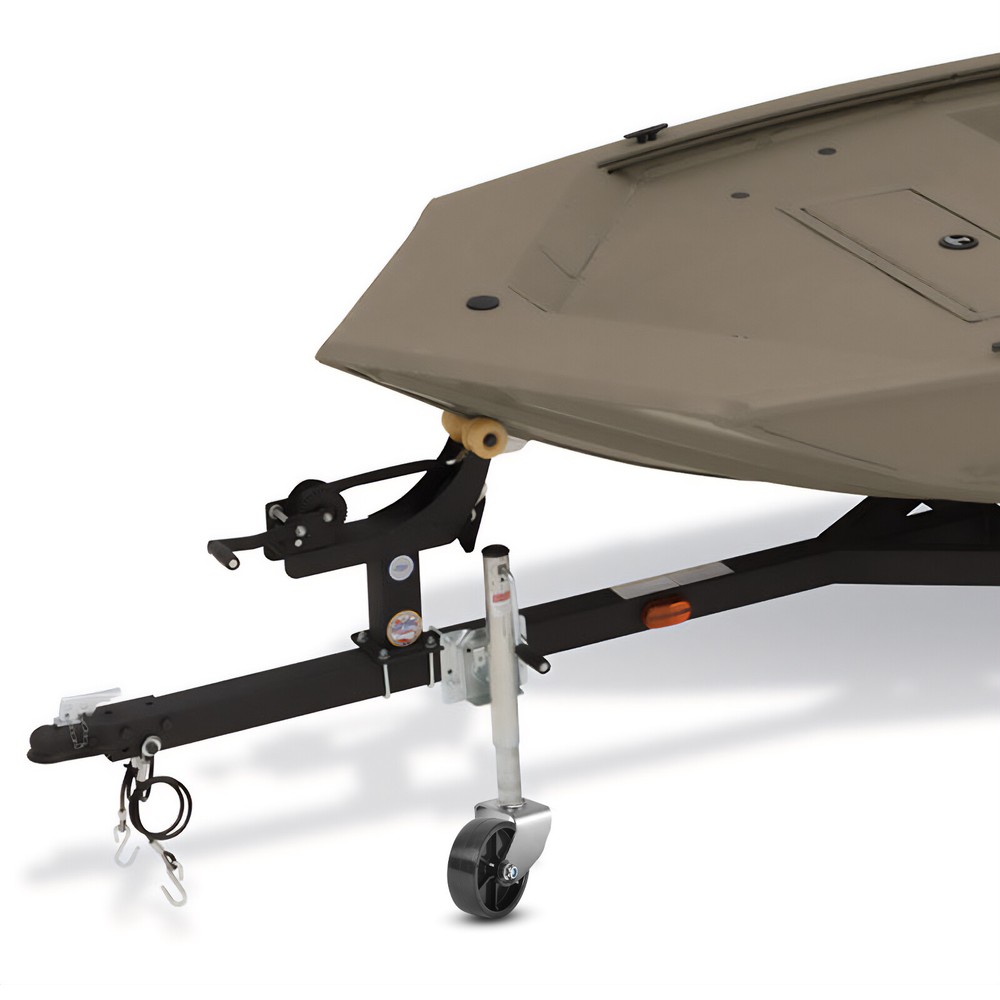 Trailer Wheel Replacement Black Plastic 6-Inch Durable Marine Jack Caster