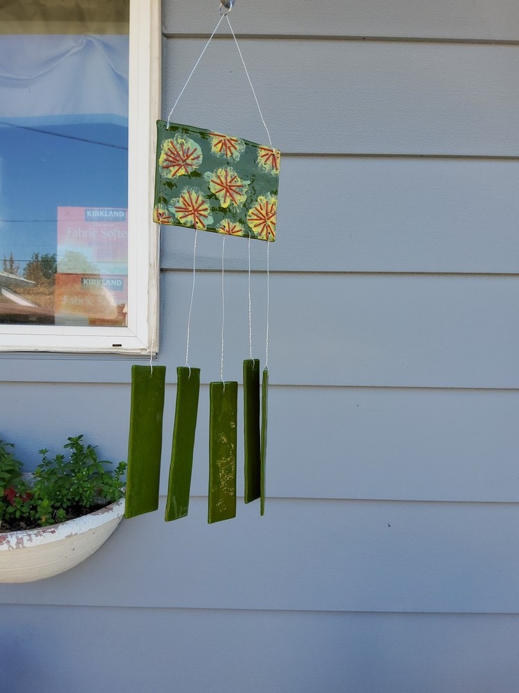 Fused Glass Wind Chime
