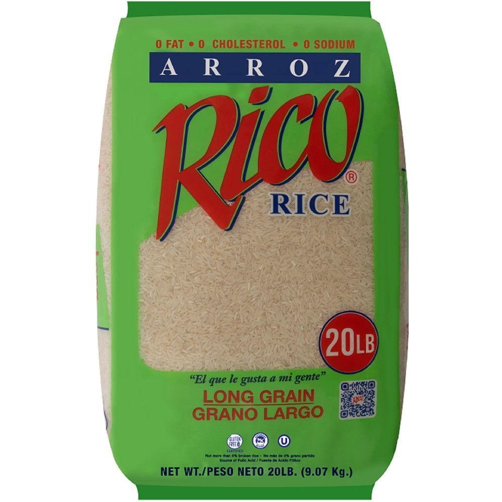 Long Grain Rice 20 lbs Allergen Free Bulk White Rice