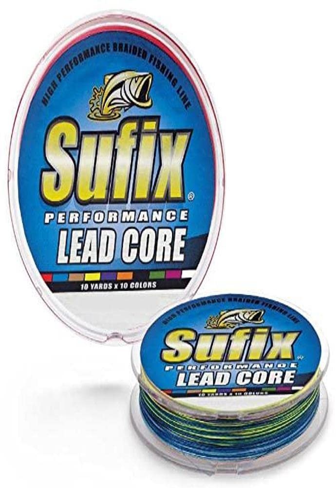 Sufix Performance Lead Core 12 lb Metered - 200 Yds, 10 Color Sequence
