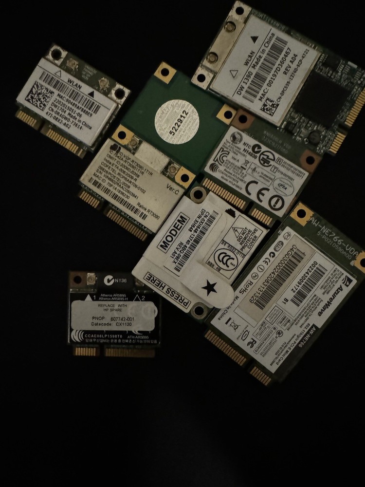 Laptop Wireless Cards - Assorted lot - Multiple Brands