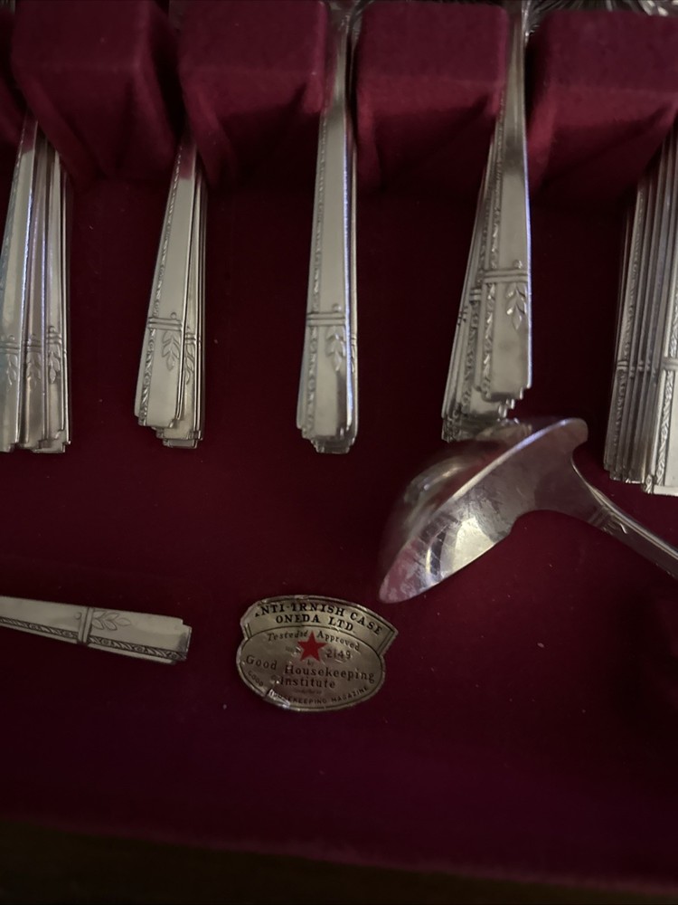 72 Pc ONEIDA Seneca / INSICO others Silverplate Spoons Forks Knives Flatware