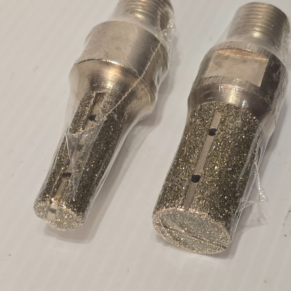 2 x Vacuum Brazed Diamond Finger Bit 1/2 Gas, Grinding, Shaping Tool