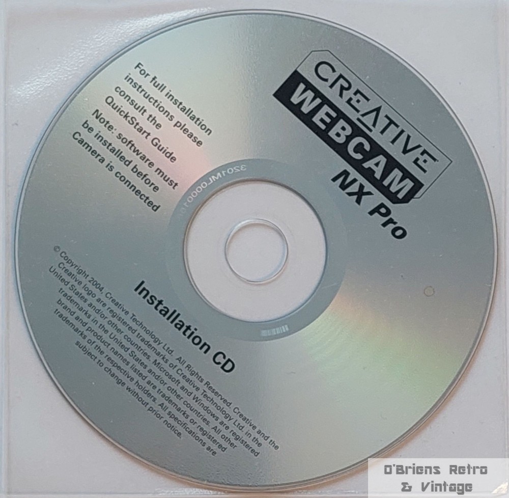 Creative Webcam NX Pro – Installation CD (2004)