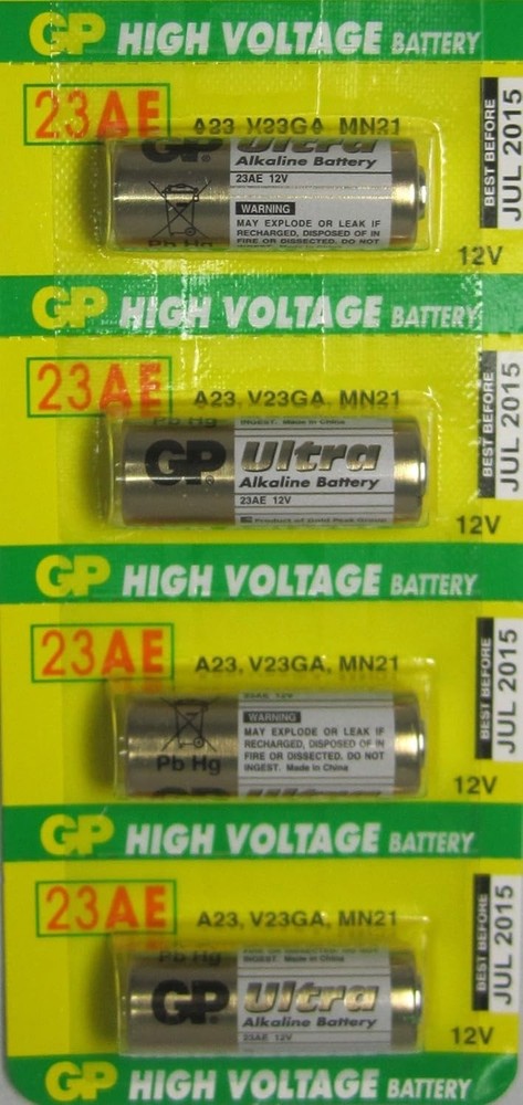 GP 4 23A 12V Alkaline Batteries