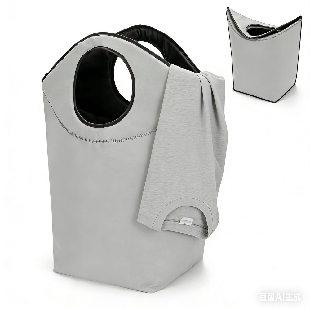 46L Foldable Storage Hamper Bag with Soft Padded Handle, Multi-Purpose Oxford...