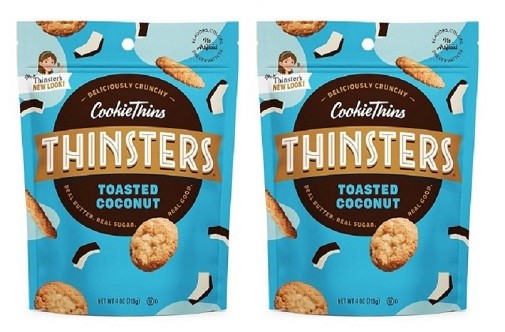 Mrs. Thinster's Cookie Thins Toasted Coconut 2 Pack