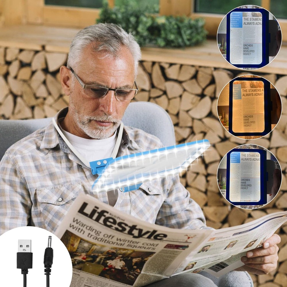 Illuminated Magnifying Glass 5X Magnifier with 3 Dimmable Light Modes - Hands...