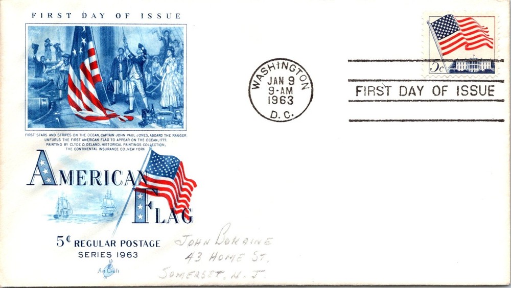 FDC 1963 SC #1208 Artcraft Cachet - Washington DC - Single - J5875