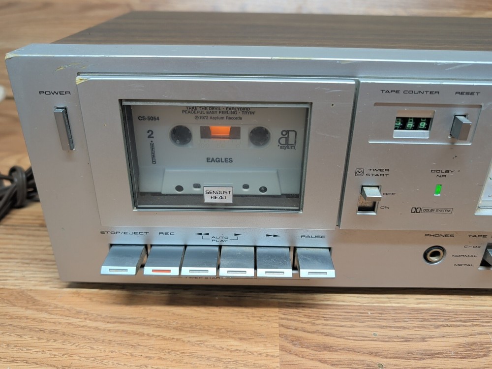 AKAI Stereo Cassette Deck CS-MO1A Working Condition READ