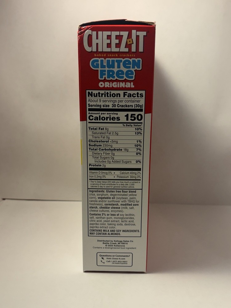 Gluten Free Cheez-It Snack Crackers [9oz]