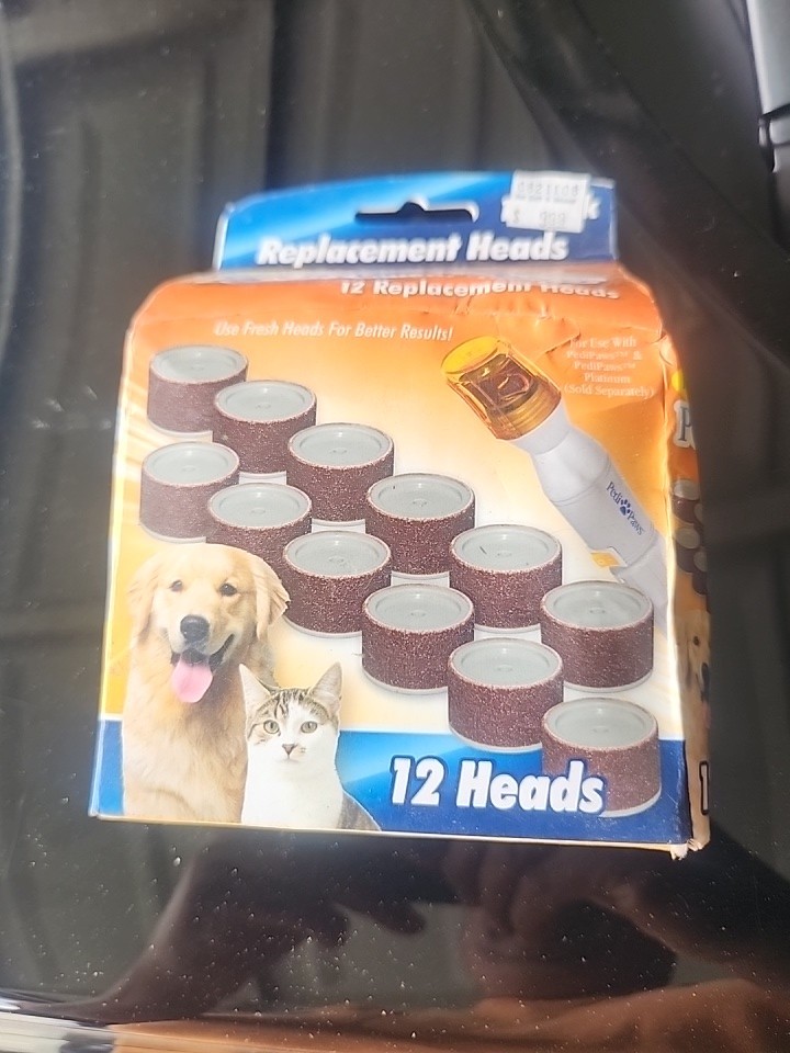 PediPaws Nail Grinder Replacement Heads 12 Pack for Pet Nail Grinder Replacement