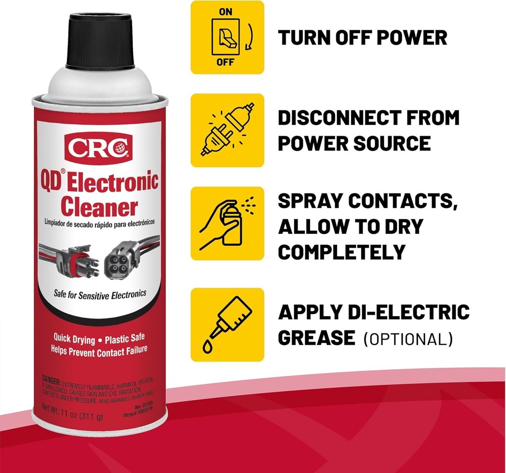 CRC 05103 QD Electronic Cleaner -11 Wt Oz