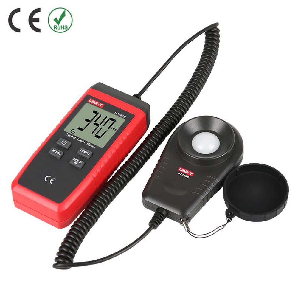 UNI-T UT383S Backlight Light Meter Auto range Split Probe Data hold Lux/FcKd