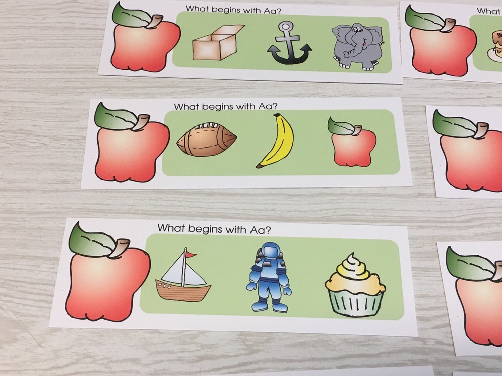 Letter Aa- What Begins With Aa - Laminated Activity Set - Reading Ready