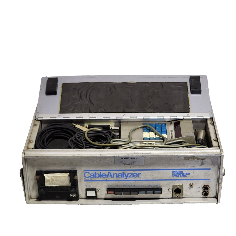 MICRO COMPUTER SYSTEM MCS CABLE ANALYZER MODEL 77 UNTESTED.