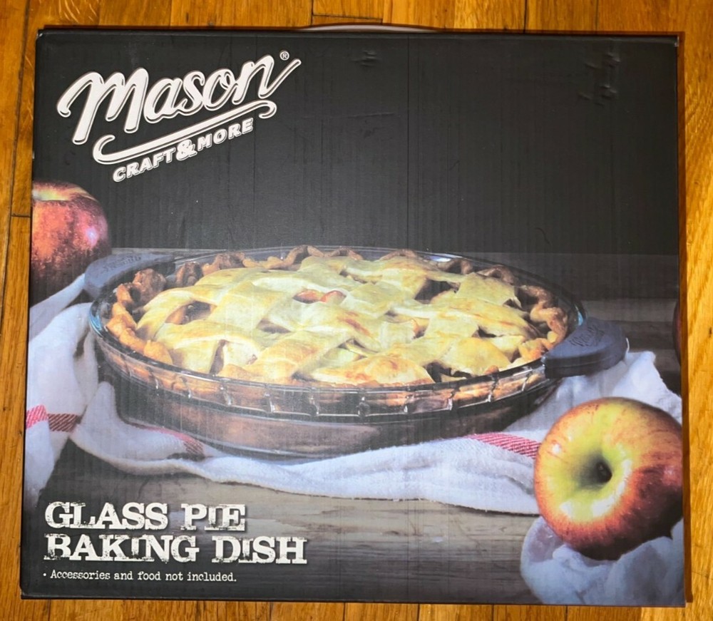 Mason Craft & More Glass Pie Baking Dish