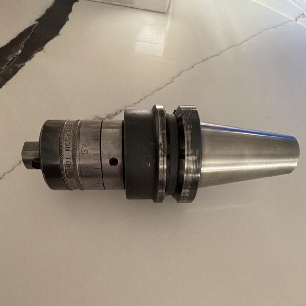 Erickson Tool No. 37 TENTHSET Precision Boring Head Adapter Taper Shank