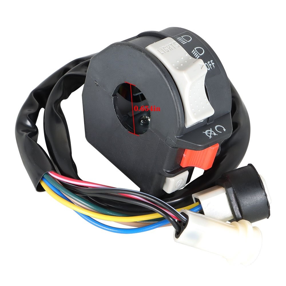 Left Handlebar Kill Switch Start Run Off Headlight Fit For Yamaha Moto 4 225