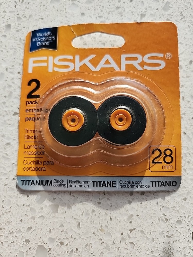 Fiskars 2 Pack Rotary Cutter Trimmer Blade 28mm