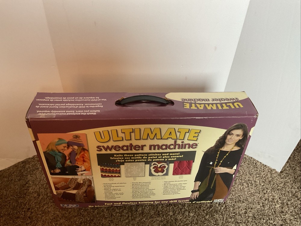 Ultimate Sweater Machine Knitting System Fast & Easy Knitting Open Box