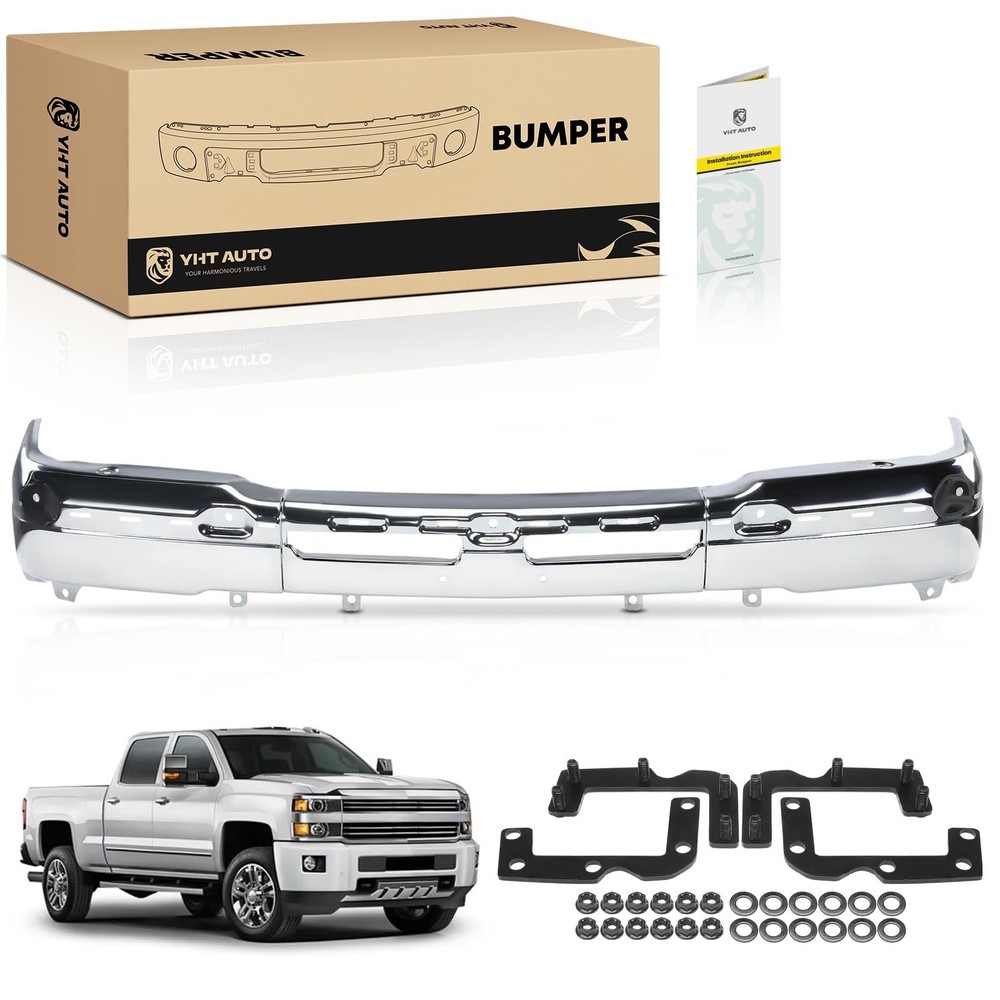 Chrome Front Bumper for Avalanche Silverado 1500 2003-2006 3 Piece