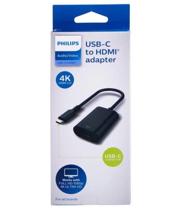 Philips USB-C to HDMI Adapter - Black