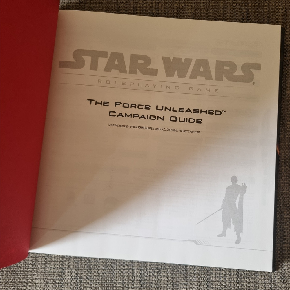 Star Wars: The Force Unleashed Campaign Guide - Hardcover RPG Book