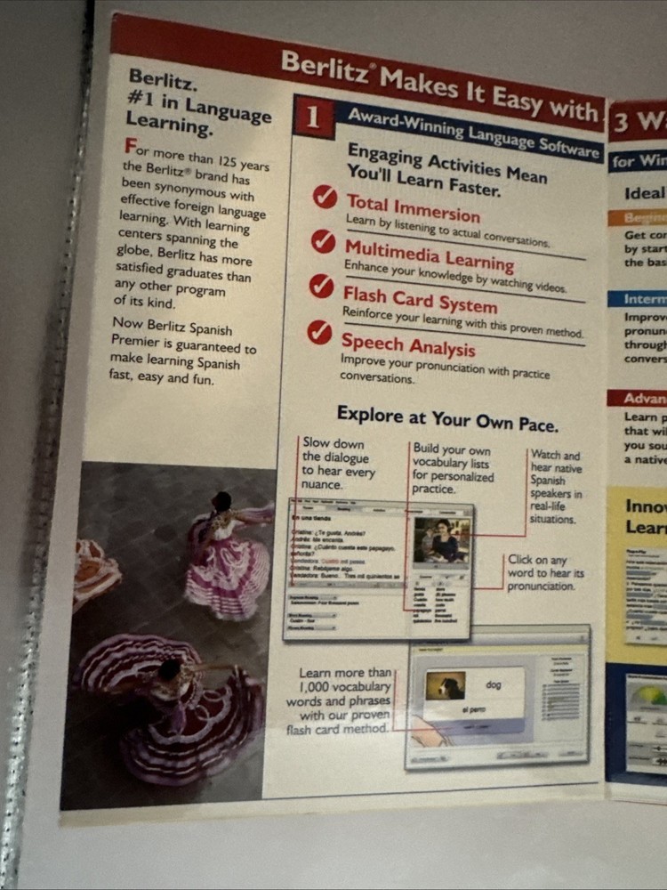 Berlitz: Spanish Premier (2006 Nova Development) - Used 8-CD Set + 198-page book