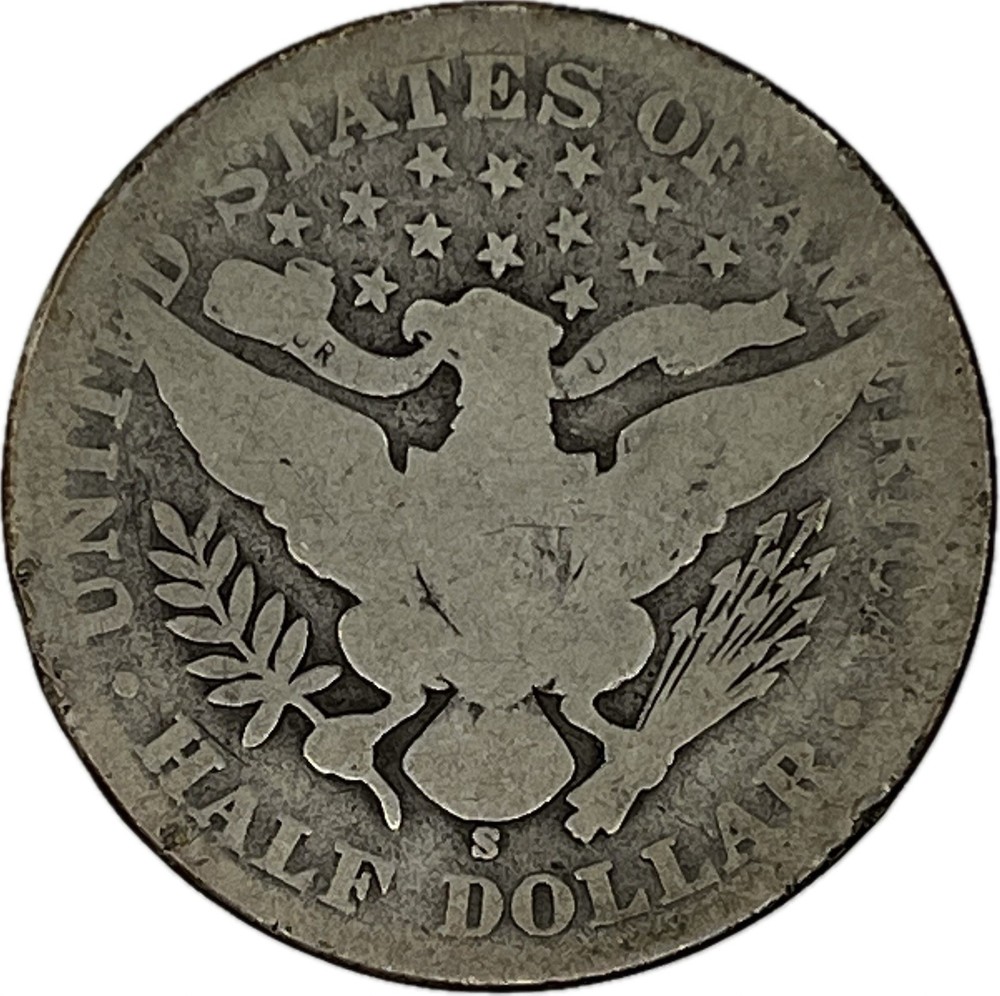 1908-S Barber Silver Half in SAFLIP® - Good