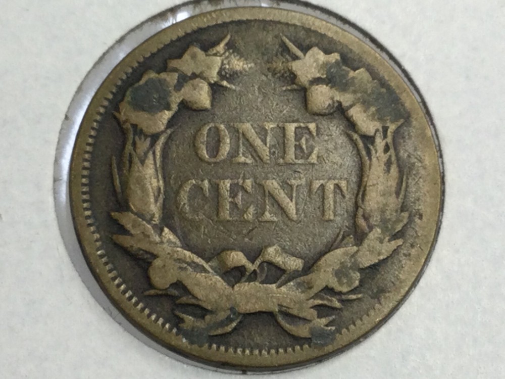 1857 Flying Eagle Cent in very good