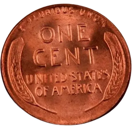 1955 DDO Lincoln Wheat Penny Cent Error ~ Gem BU (red)