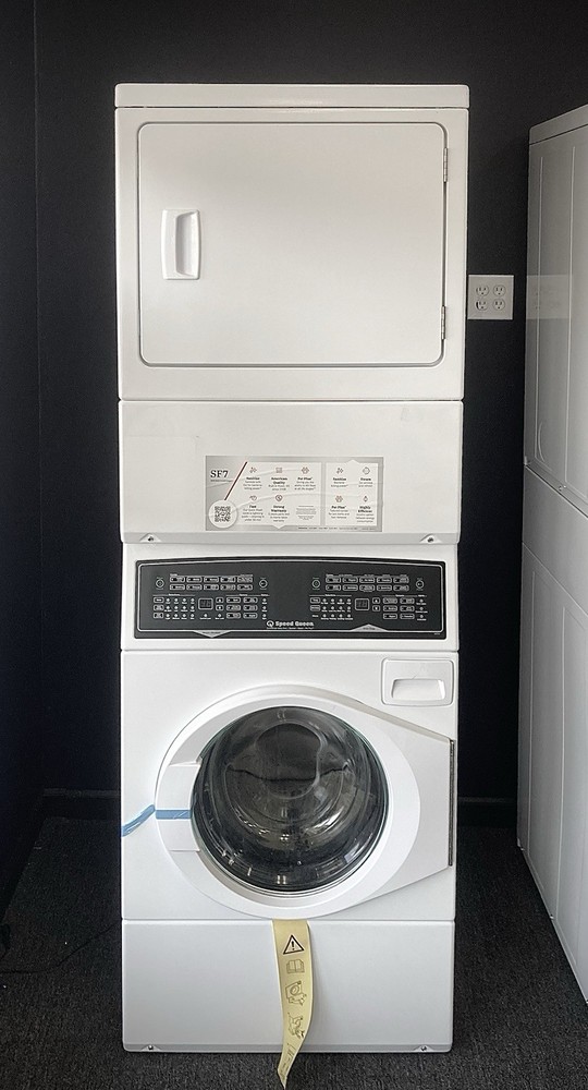 Speed Queen SF7 Stacked Washer & Dryer Front-Loading Electric White
