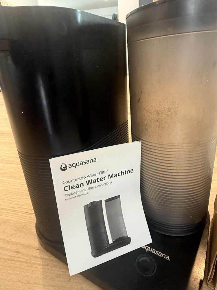 Aquasana Clean Water Machine Countertop Water Filter Plastic Black Gray