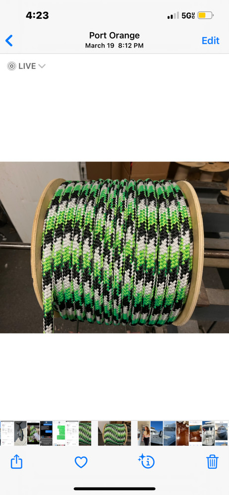 3/4” Arborists polyester rope 600’ American made