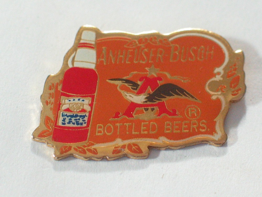 Anheuser Busch Bottled Beer Pin  Vintage