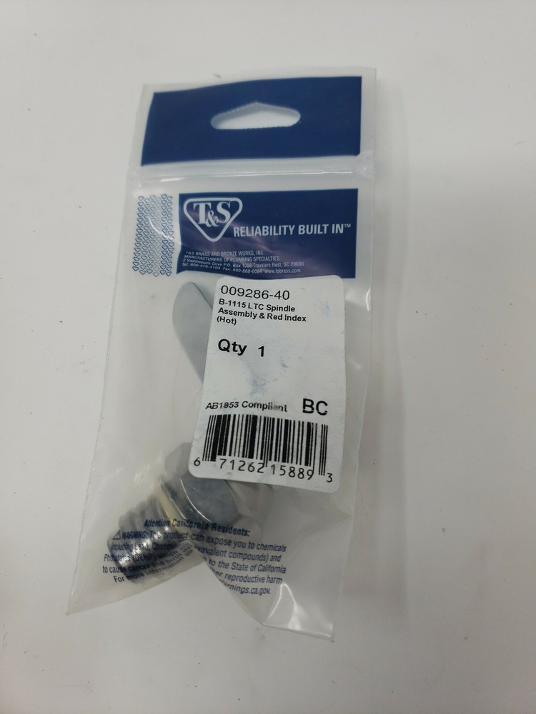 T&S 009286-40 Spindle Assembly & Red Index